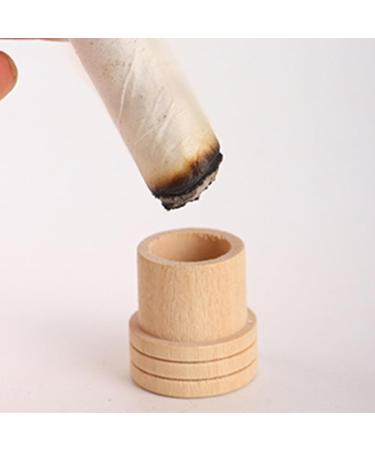 Handmade 1.8cm Moxa Stick Extinguishing Stand - Wooden Moxibustion Roller Base for Effective Moxibustion Therapy | International Shipping Available - Buy Online on GoSupps.com