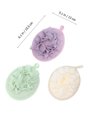Healifty Bath Scrubber Set - 3pcs Bath Balls & Loofah Bubble Maker for Body Wash | Bathroom Accessories - Buy Online on GoSupps.com
