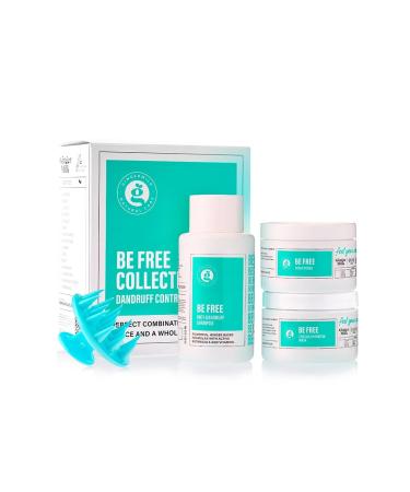 Ginger Milk - Control Dandruff Set Scalp Care Line - Relieve Itching Irritation and Redness - Hair Scrub 8oz + Shampoo 12oz + Hair Mask 8oz + Massage Brush | Be Free Collection