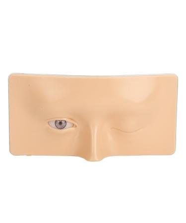 Makeup Practice Face Kit Complete Silicone 0.8oz Liquid Makeup Practice Board for Salon (White Skin)