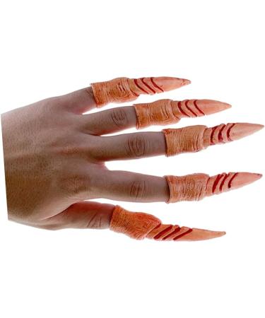 TOYANDONA Finger Cots 2 Sets Decor Fake Nails Fake Finger Nails Spooky Nails False Nails Fake Party Nails Halloween Nails Ghost Prom Halloween Zombie - Buy Online on GoSupps.com