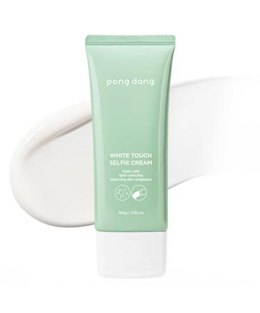 PONGDANG White Touch Selfie Cream 3.52 oz | Whitening Cream Lightweight Tone-Up Moisturizer | Hydrating & Redness-Soothing Formula | Korean Skin Care