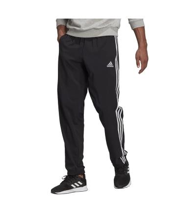 adidas Men's Aeroready Essentials Elastic Cuff 3-Stripes Pants Medium Black/White