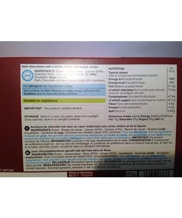  M&S M&S / Marks & Spencer | Dark Chocolates With Whole Cherry & Liqeur Heart 225g | Cherry Liquers Covered in Dark Chocolate 225g | From the UK - Buy Online on GoSupps.com