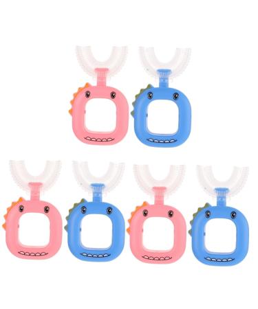 Gleavi 6 STK U-shaped toothbrush for children Children's toothbrush 360 children toothbrush made of silicone toothbrushes for children your toothbrush household children's toothbrush manual accessories baby pp