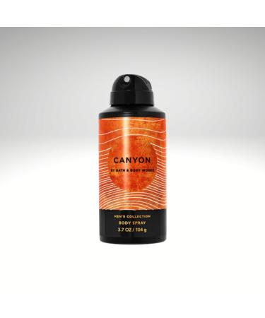 Bath & Body Canyon for Men deodorizing Body Spray 3.7 oz / 104 g (Packaging Style May Vary)