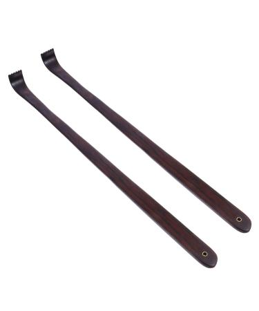 TOVINANNA 2pcs Ebony Chip Scratching Back Scratcher Creative Wooden Scratcher Massage Tool Claws Back Massager