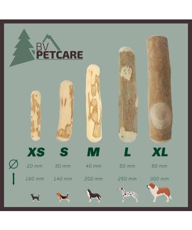 BV Petcare Coffee Wood Chewing Bones - Natural Dog Toy Set (3 Pieces) for Dogs up to 45 kg - Eco-Friendly & Durable - Buy Online on GoSupps.com