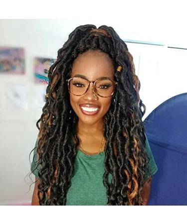 ToyoTress Toceana Wavy Locs Crochet Hair 24 8 Pcs OT30 Ombre Brown Pre-twisted Crochet Braids OT30 24 Inch Godes Faux Locs - Buy Online on GoSupps.com