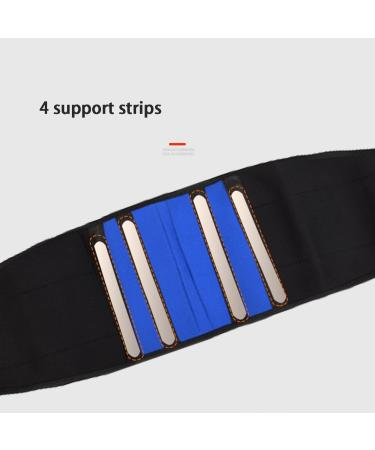 Lumbar Brace Adjustable Lower Back Support - S-6XL Unisex Posture Corrector & Waist Trainer in Blue - Pain Relief & Fitness Tummy Tuck - Buy Online on GoSupps.com