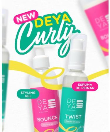 DEYA by Dewi Pe a BOUNCE - Best Styling Gel for Curly Hair | 8 oz - Define & Enhance Curls - Buy Online on GoSupps.com