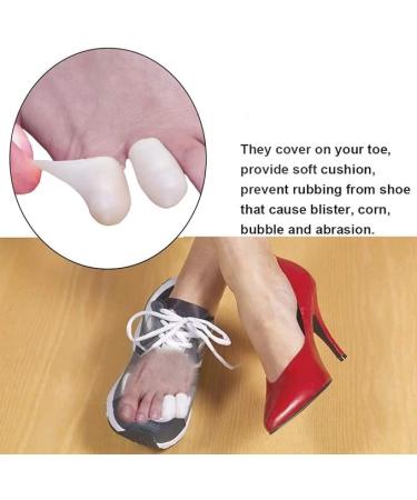 16 Pieces Gel Guard Pinky Toe Silicone Protector - Little Toe Caps for Comfort Rubbing Prevention & Ingrown Toenail Relief - Buy Online on GoSupps.com