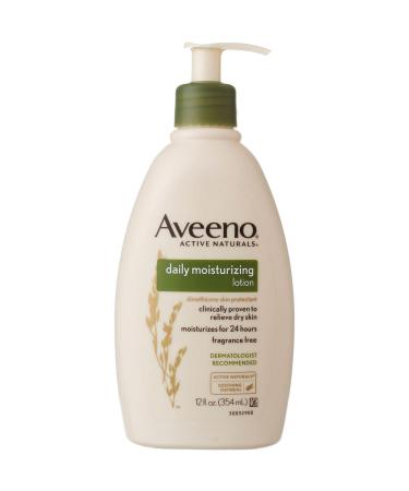 Aveeno Daily Moisturizing Lotion 12oz Pump (354ml) (2 Pack) - Hydrating Body Cream - Buy Online on GoSupps.com