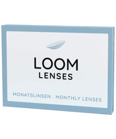Loom lenses monthly lenses soft 3 pieces |BC 8.6 |Dia 14.2 |Contact lenses with strength: -2.25 diopters -2.25 diopters 8.6 millimeters 14.20 millimeters 3.0