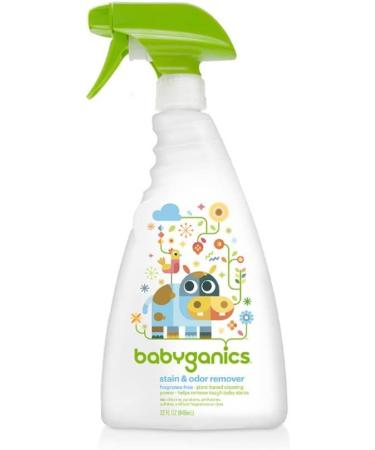 BabyGanics Stain & Odor Remover Fragrance Free 32 fl oz (946 ml)