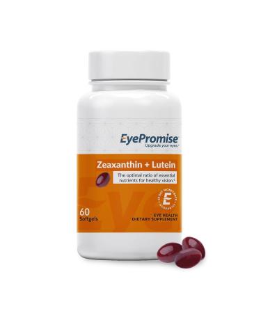 EyePromise Zeaxanthin + Lutein Eye Vitamin - 60 Softgels Capsules Made with Natural Ingredients for Diets Including Gluten Free and Vegetarian - Protect & Enhance Your Macular Health