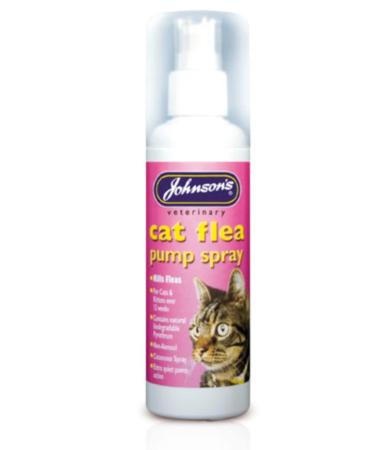 Johnson's Vet Cat Flea Pump Spray 100 ml Clear