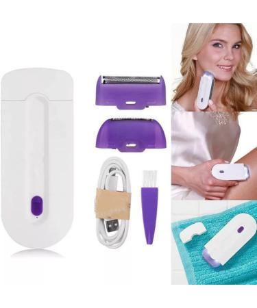 Rechargeable Laser Hair Removal Epilator for Women - Pain-Free, Instant Results with Sensor-Light Technology - White Medium Box - Buy Online on GoSupps.com