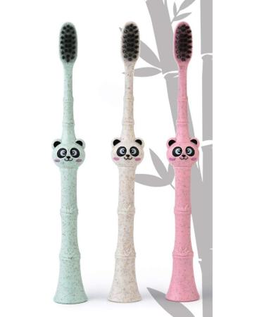 TOYANDONA 3pcs Kids Tooth Brush Kids Toothbrushes Easy to Hold Toothbrush Wheat Child Cleaning Brush - Buy Online on GoSupps.com