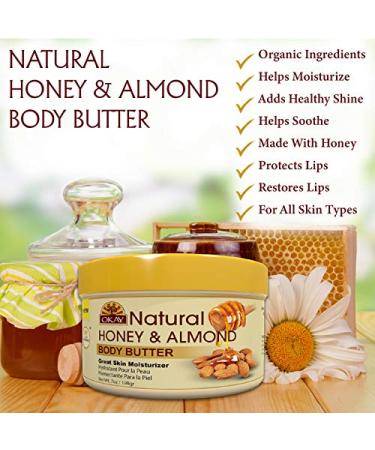 OKAY Almond Butter for Hair & Skin - 100% Natural Almond Oil  7 oz | Hydrate & Replenish - Buy Online on GoSupps.com