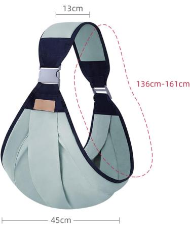 Breathable Baby Sling Dual Use Infant Sling Carrier Adjustable Widened Shoulder Straps Baby Wrap Carrier Anti-Slip Breastfeeding Carrier for Infant 0-36 Months Green - Cloth - Buy Online on GoSupps.com