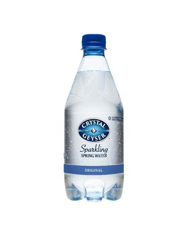 Crystal Geyser Natural Sparkling Spring Water 12 Pack - 18 oz Bottles | Carbonated, Non GMO, No Artificial Ingredients - Buy Online on GoSupps.com