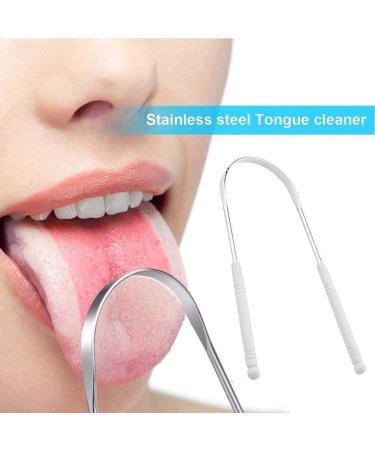 Steel Tongue Scraper - Reusable Bad Breath Solution | X0f0 Brush for Oral Health - Buy Online on GoSupps.com