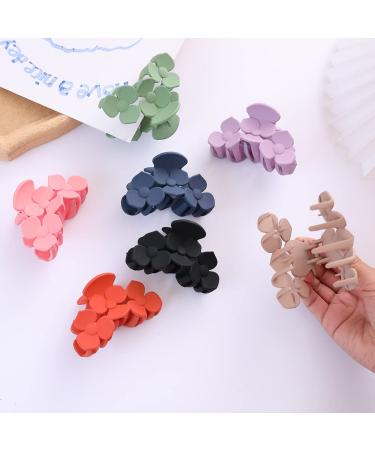 8 Pc She's Hui Non-Slip Jaw Clips for Thick Hair - Strong Hold Claw Clips for Long Hair | Trendy Flower Accessories for Women - Buy Online on GoSupps.com