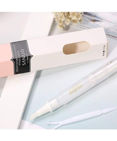 Natural Waterproof Double Eyelid Glue Pen | Long Lasting Adhesive for Instant Upper Eyelid Lift | Invisible & Waterproof Formula for Droopy Hooded Eyes - Buy Online on GoSupps.com
