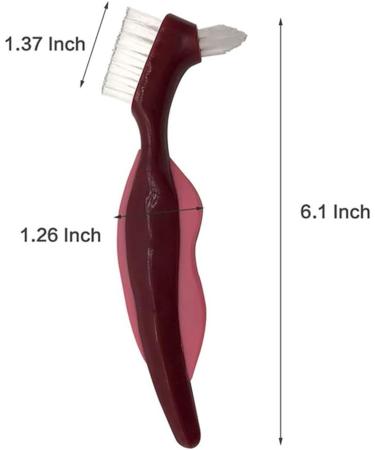 Premium 2-Part Toothbrush Set | Hard Prosthesis & Cleaning Brush | Multi-Layered Bristles & Portable Double-Sided Design | Ideal for Dental Care | International Shipping - Buy Online on GoSupps.com