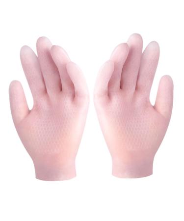 PLAFOPE 1pair Moisturizing Gloves Moisturizing Repairing Gloves Hand Moisturizing Hand Covers Hand Care Gloves Hand Care Supplies Dry Hand Gloves Skin-Friendly Care Gloves 21.5x13cm