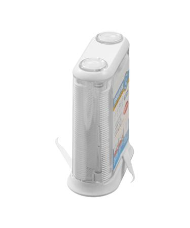 Dental floss dispenser dental floss dispenser for bathroom-portable dental dispenser with automatically foldable dental boxes-refillable portable dental floss dispenser transparent case for dental