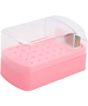 Nail Drill Bit Cleaning Brush Holder Portable 30 Hole Nail Drill Bit Holder Dustproof Space Saving for Nail Salon (Pink) - Buy Online on GoSupps.com