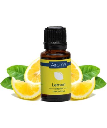 Buy Airom 100% Pure Therapeutic Grade Lemon Essential Oil | Non-GMO Ethically-Sourced | 15 mL Amber Glass Bottle - International Shipping Available - Buy Online on GoSupps.com