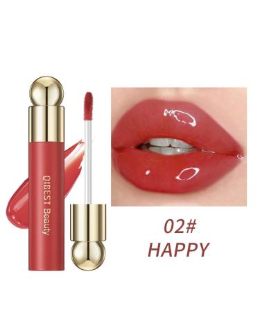 Mysense Jelly Lip Oil - Plumping & Hydrating Tinted Lip Gloss | Lightweight Non-Sticky Lip Stain - 02 Happy - International Shipping Available - Buy Online on GoSupps.com