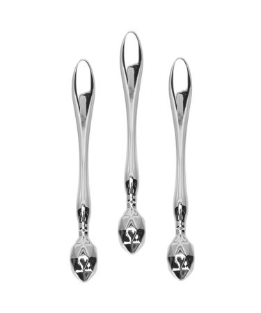 Didiseaon 15 Pi ces Cuill re Creuser En M tal Outil De Massage Des Yeux Masseur De Cr me Pour Les Yeux Portable Spatule En M tal De Massage Applicateur De Cr me Pour Les
