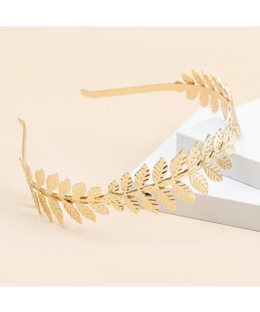 Danshinbow Greek Goddess Headband Leaf Crown Tiara Gold Leaf Band of Leaves Headband Bridal Headbands Headdress Headpiece Hairband for Women and Girls - Buy Online on GoSupps.com