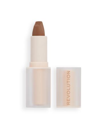 Makeup Revolution Lip Allure Soft Satin Lipstick Satin-luxe Finish All-Day Wear Divine Brown