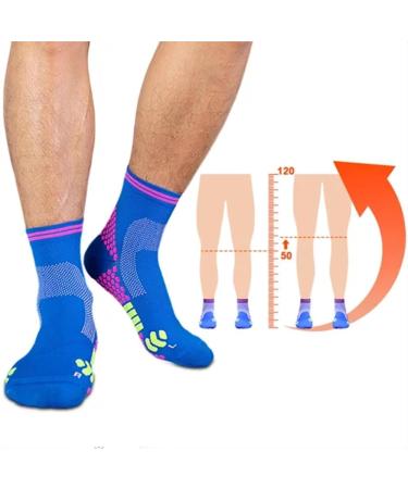 KNVSS Far Infrared Schorl Titanium Ion Heightening Booster Socks - 2 Pairs, Medium - Buy Online on GoSupps.com