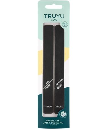 Truyu Pro Nail Files (2pk) - Fine & Superfine Files for Nail Restoration - Ideal for Soft or Damaged Nails - Buy Online on GoSupps.com