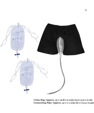 Urine Bag Incontinence Pants Silicone Adults Man Elderly Pee Bag Urinal Portable Reusable Travel Urine Collecting Pants Urine System Holder Bag with Two 500 Ml Urine Leg Bags (Size : Medium (69-92cm Medium (69-92cm) - Buy Online on GoSupps.com