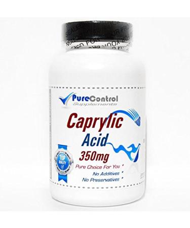Caprylic Acid 350mg // 200 Capsules // Pure // by PureControl Supplements