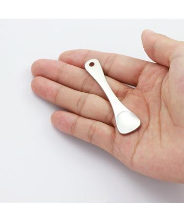 Premium Silver Face & Eye Cream Dispensing Spoon - Zinc Alloy Beauty Tool for Cosmetics - Buy Online on GoSupps.com
