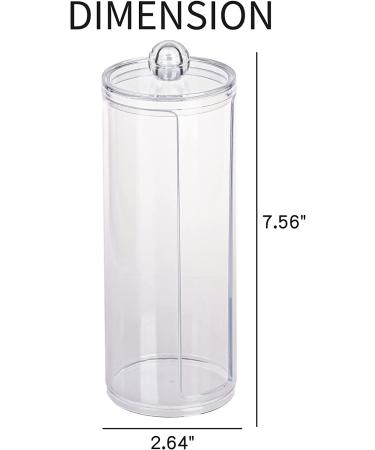 Clear Hair Scrunchie Holder Stand with Lid - 2 Pack | Hair Ties & Accessories Organizer for Teen Girls - FABROK - Buy Online on GoSupps.com