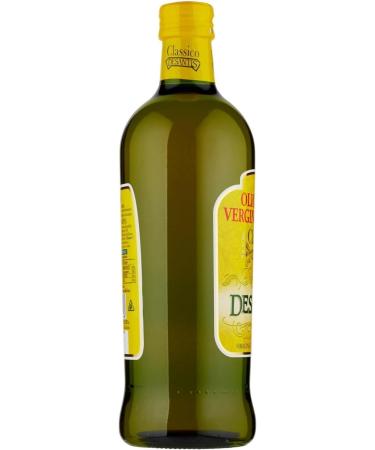  Italian Gourmet E.R. Desantis Olio Extra Vergine di Oliva Classico Set of 2 Cold Extracted Glass Bottles for Cooking and Raw Consumption 1 Litre - Buy Online on GoSupps.com