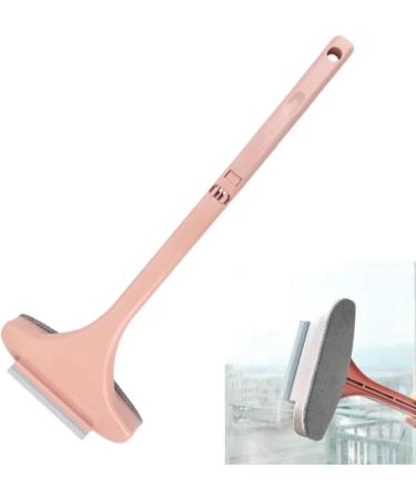 Screen Cleaning Brush Double-Sided Window Floor Washing Brush Window Screen Cleaner with Comfortable Grip Detachable Handled Window Cleaning Brush for Walls Doors Glass Sofa Pink - Buy Online on GoSupps.com
