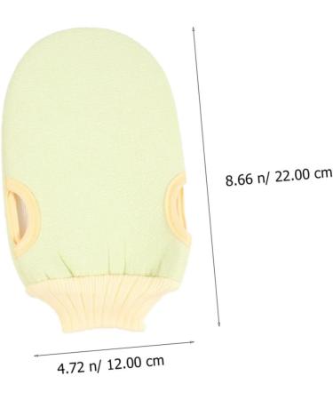 4pcs Exfoliating Bath Ball Gloves & Loofah - Green Shower Scrubbers for Body & Foot Care - Buy Online on GoSupps.com