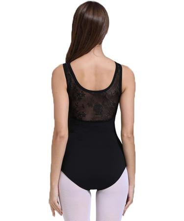 ModLatBal Women/Girls Black Lace Ballet Dance Tank Leotard - Medium Size - Buy Online on GoSupps.com