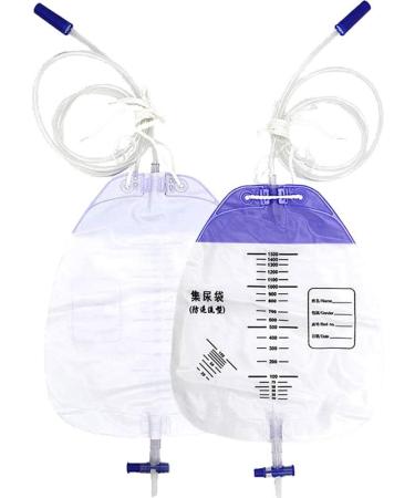 Catheter bag Urine Bag urine bag for men and women 1500ml urine collecting bag Drainage bag for anti-reflux drainage bags 5Ist 1500ml-5PCs