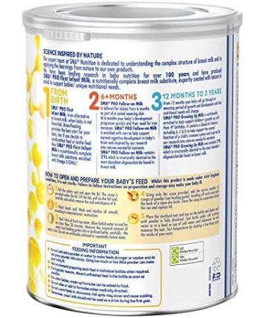 SMA PRO First Infant Milk 800g - Breast Milk Substitute for Newborns - Buy Online on GoSupps.com